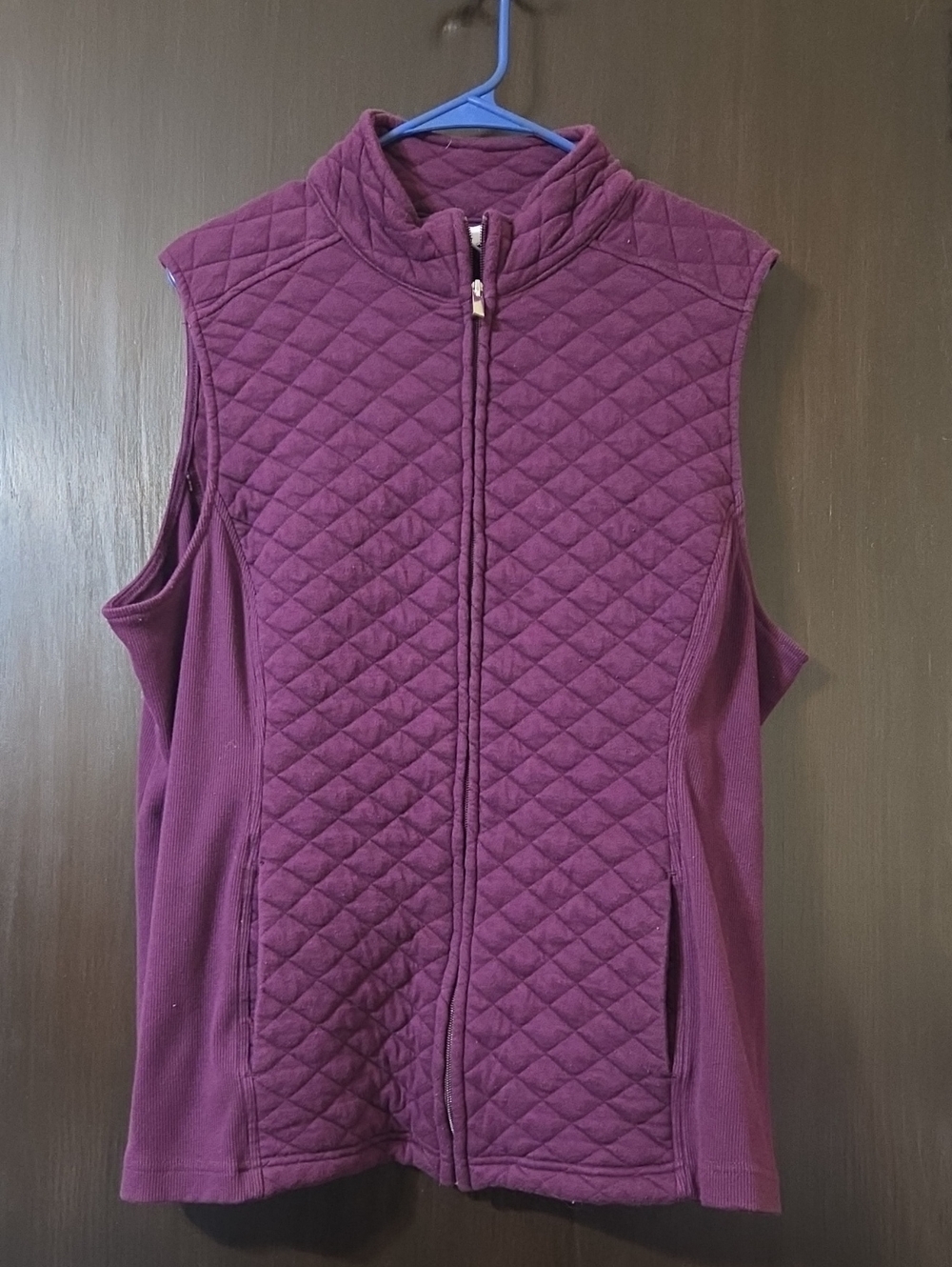 croft & barrow  Ladies purple Knit Vest XXL